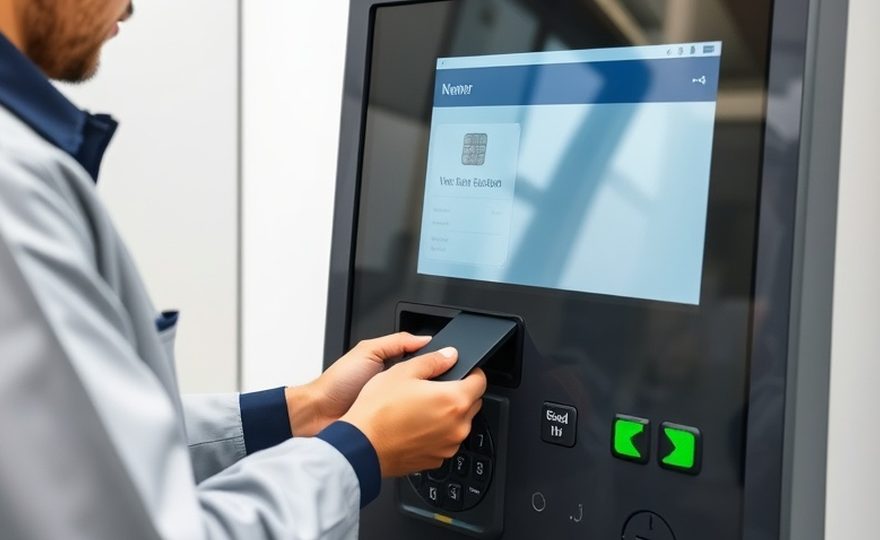 Security audit carried out on a self-service machine